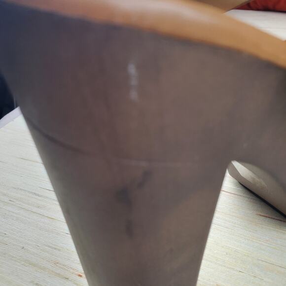 SODA | Platform Chunky Heel | Metallic  Pewter | Sandals  | Size 10 - Picture 11 of 11